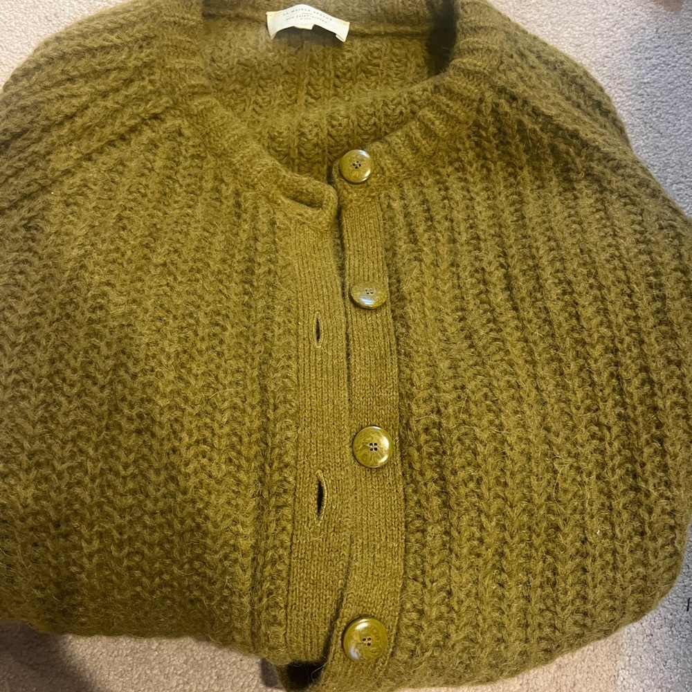 Sezane Emile  Olive Green Women's Sweater
